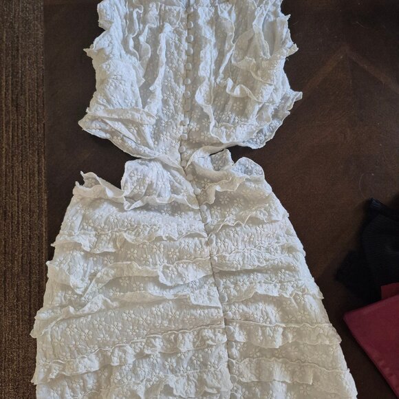 sabo - luxe frill white dress - Picture 1 of 5